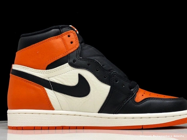 Official Maikesneakers Air High Jordan Backboard555088-005 Retro OG 1 Shattered 0812